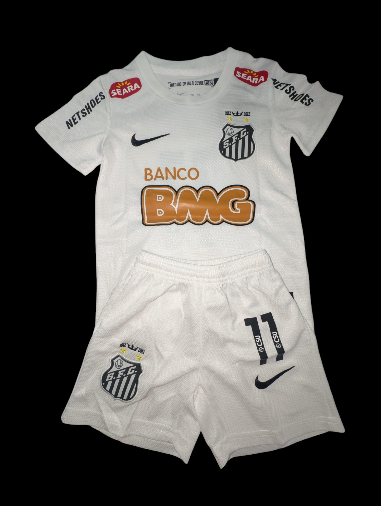 Kids Kit Santos 2012/13 Home Neymar Jr #11