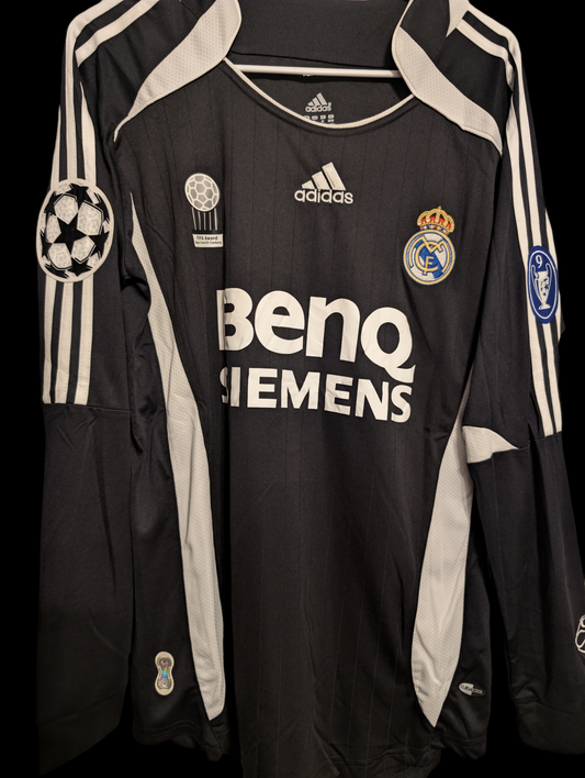 Real Madrid 2006/2007 David Beckham away UCL jersey