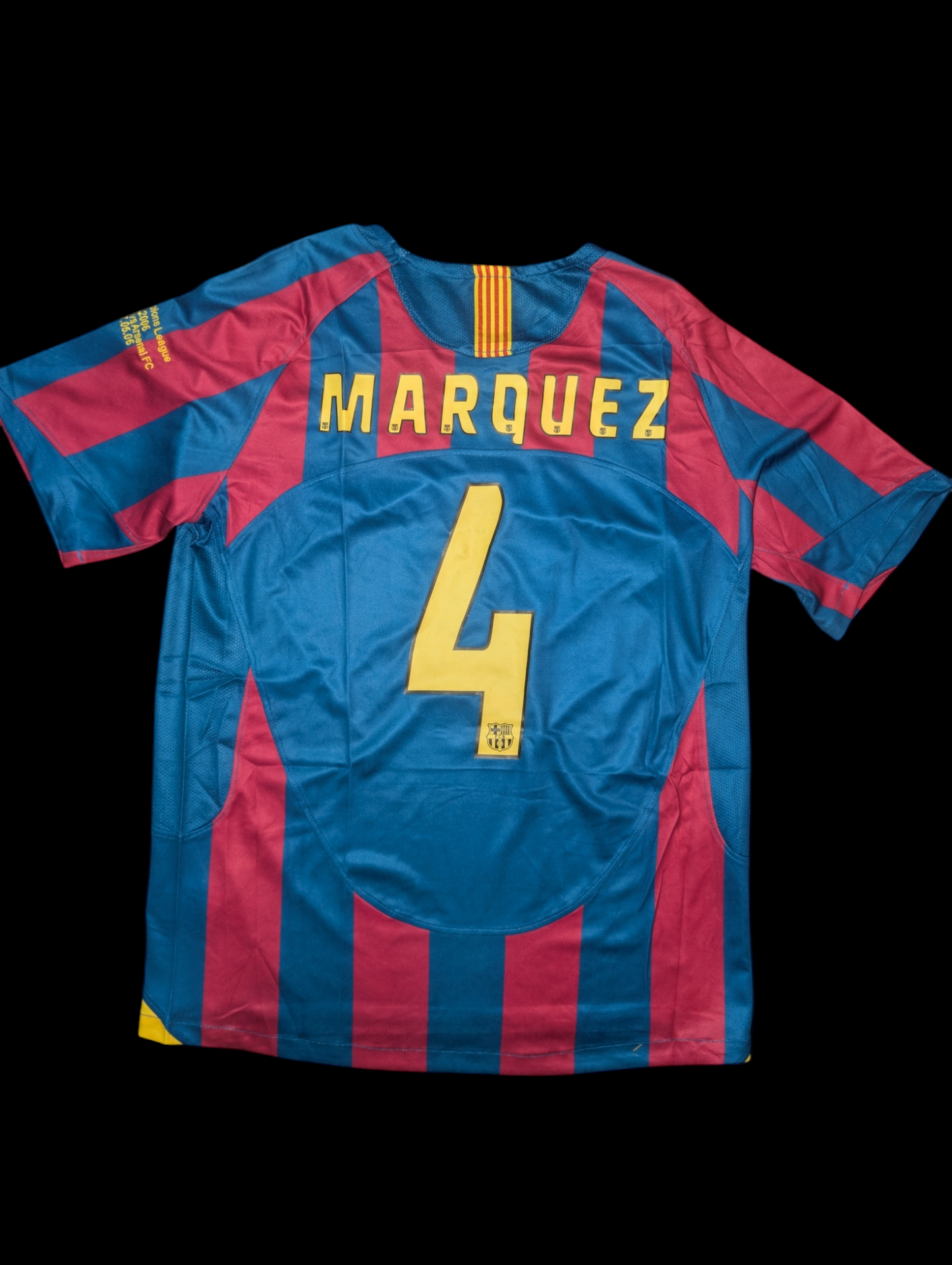 Barcelona 2006 Rafa Marquez UCL final jersey