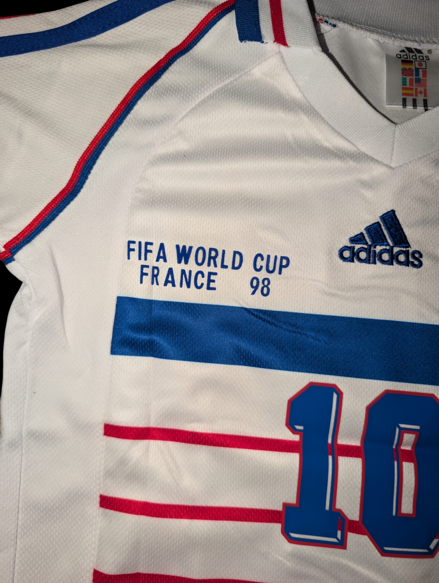 Zidane 10 France 1998 Retro Kit