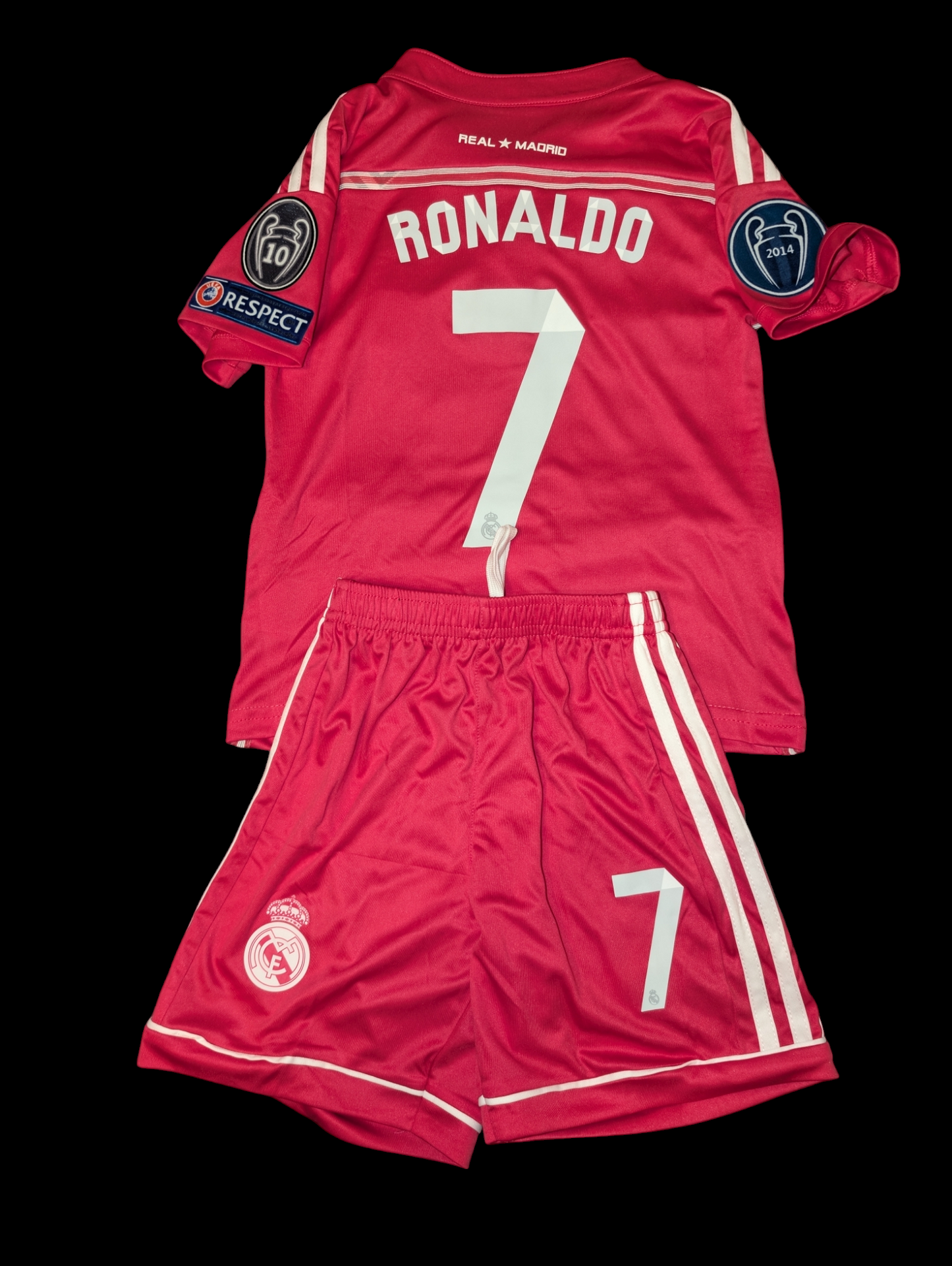 Real Madrid 2014/15 Away Jersey UCL, Ronaldo Kids Kit